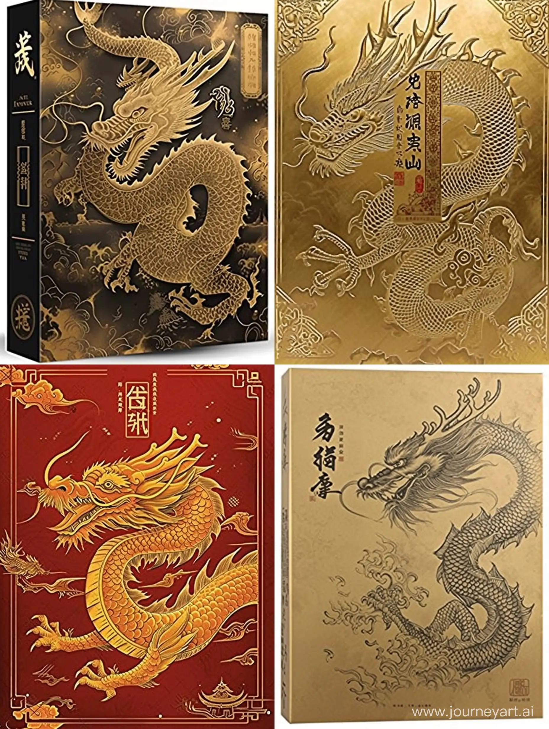 Auspicious-Golden-Dragon-Chinese-New-Year-Ink-Painting