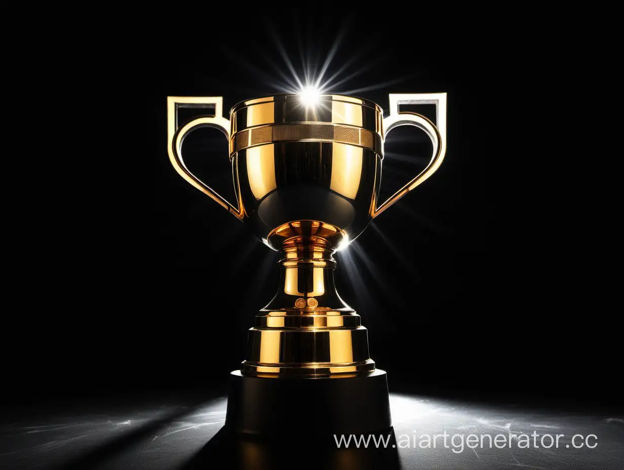 Elegant-Golden-Hockey-Cup-Illuminated-Against-a-Stylish-Black-Backdrop