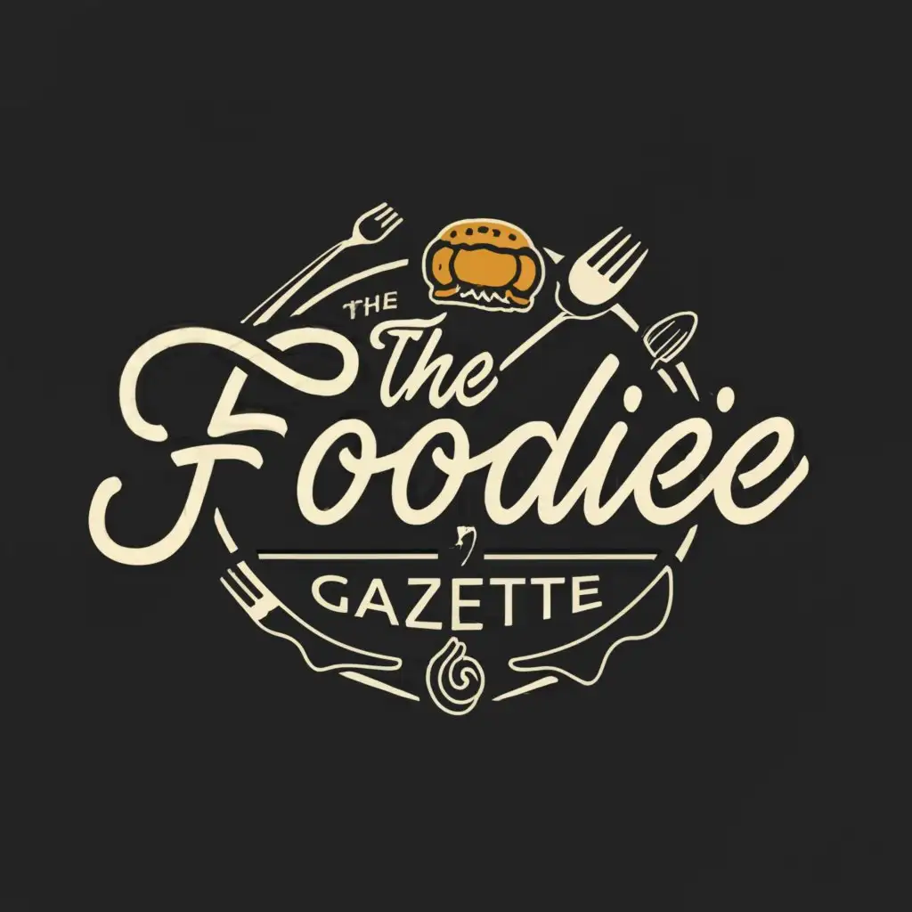 LOGO-Design-For-The-Foodie-Gazette-Gastronomic-Elegance-with-Culinary-Delights