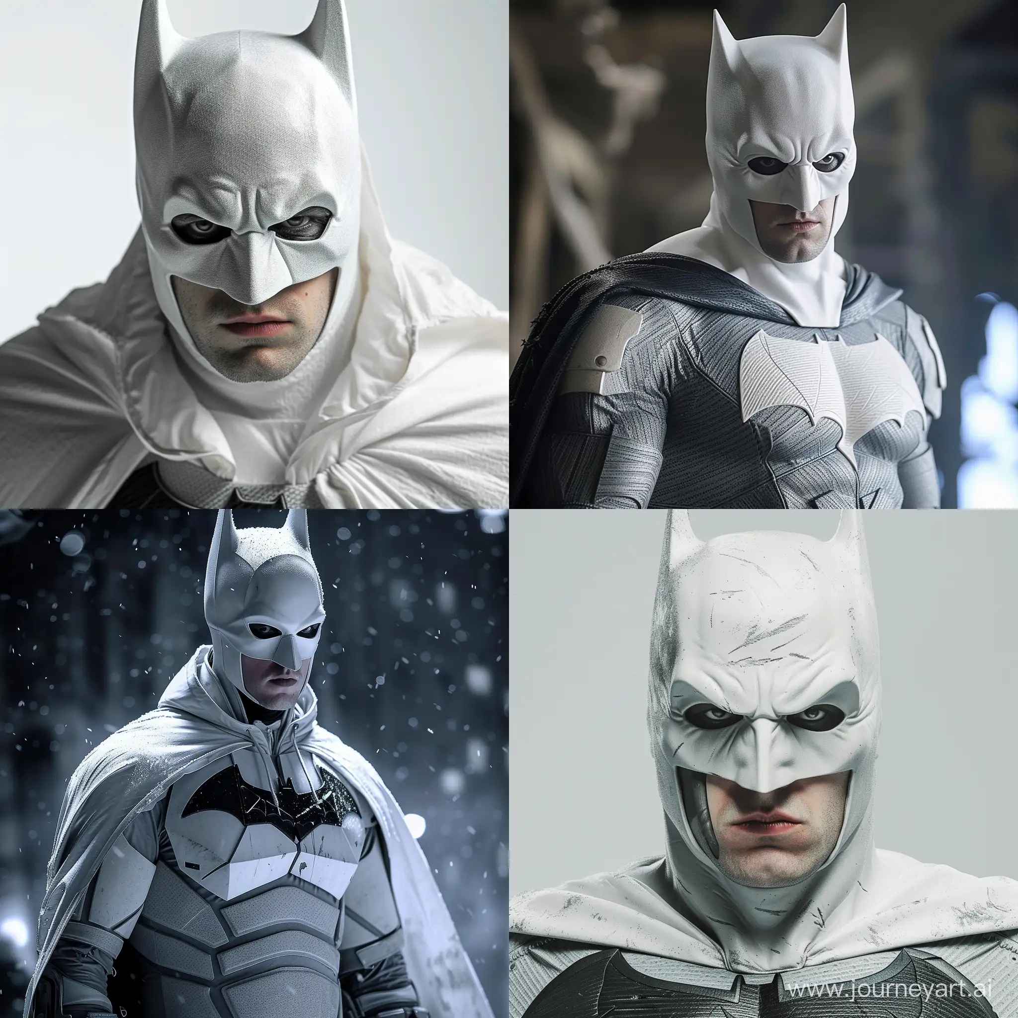 Robert-Pattinson-Portraying-Batman-in-Striking-White-Costume