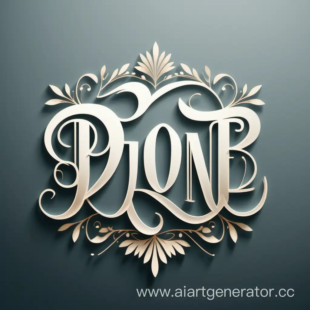 Логотип для фото зоны , в свадебном стиле , обязательно буквы красивым шрифтов В и Ю