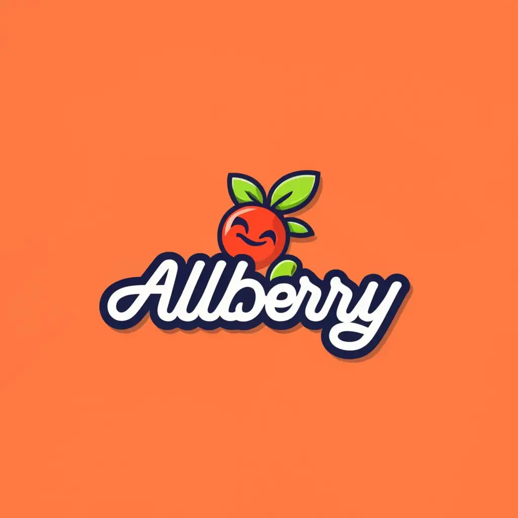 a logo design,with the text "ALLBERRY", main symbol:marketplace,Moderate, be used in Internet industry, clear background