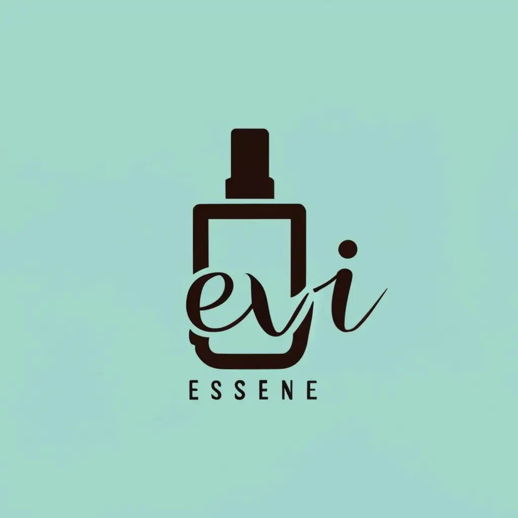 logo, perfume scent, with the text "essence of Evi", typography, be used in Beauty Spa industry