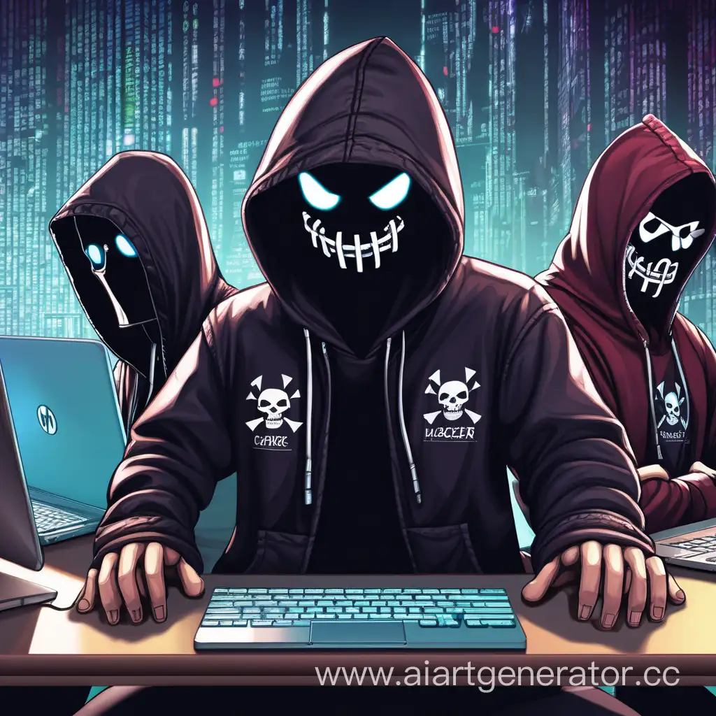 Cyberpunk-Hacker-Gang-in-Neon-Cityscape