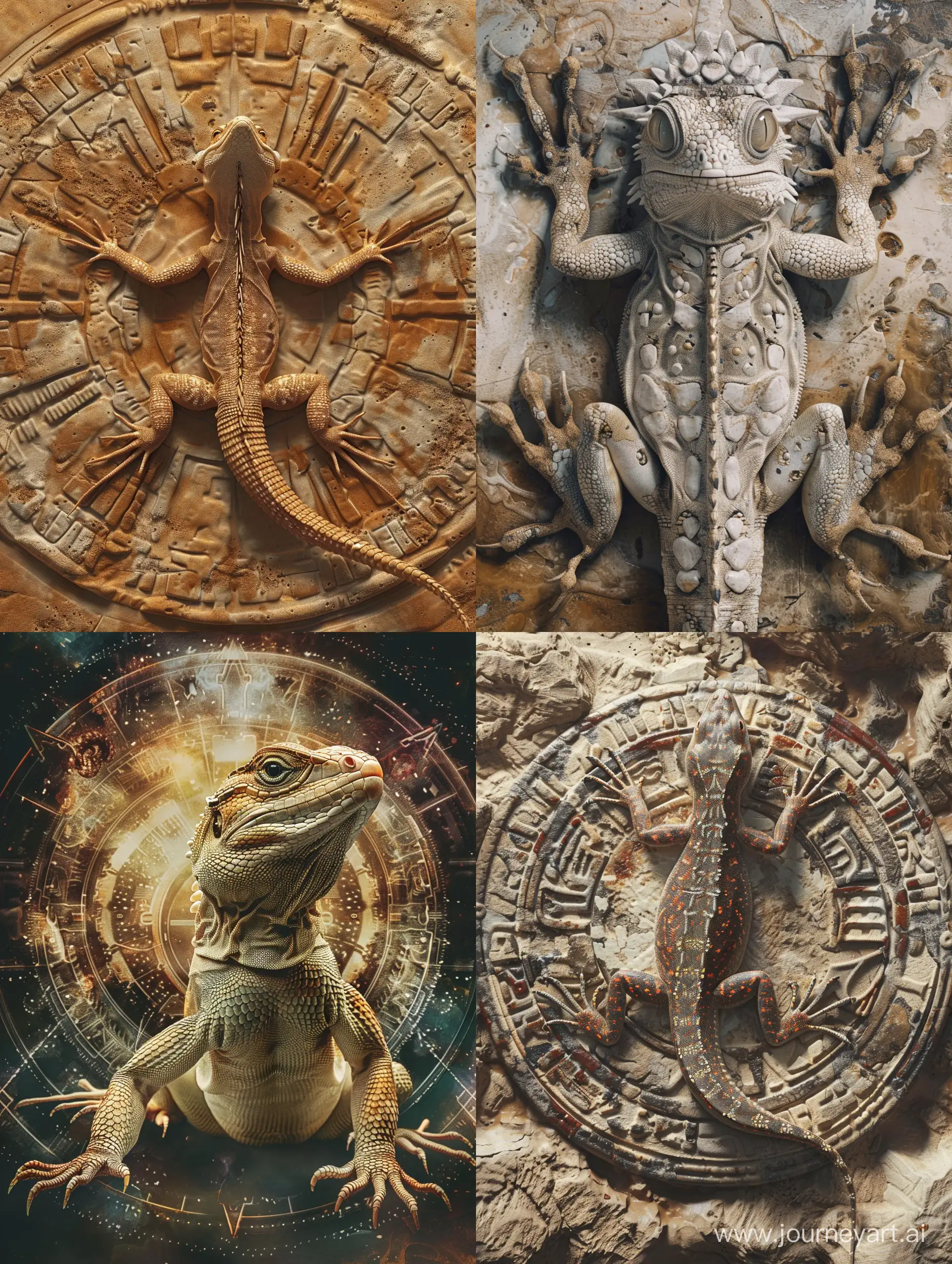 Ancient, biological spaceship, entity, nomadic, shamanistic, spiritual, self healing, beautiful lizard, texture, natural skin photo realistic texture