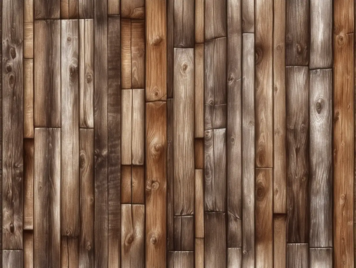 Vintage Wooden Wall in Hyperrealistic Style