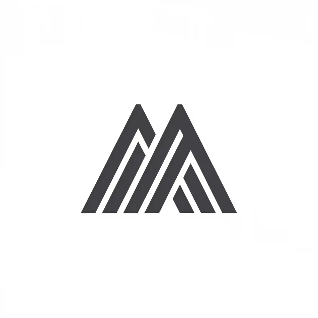 a logo design,with the text "MA", main symbol:geometry,Minimalistic,be used in Education industry,clear background