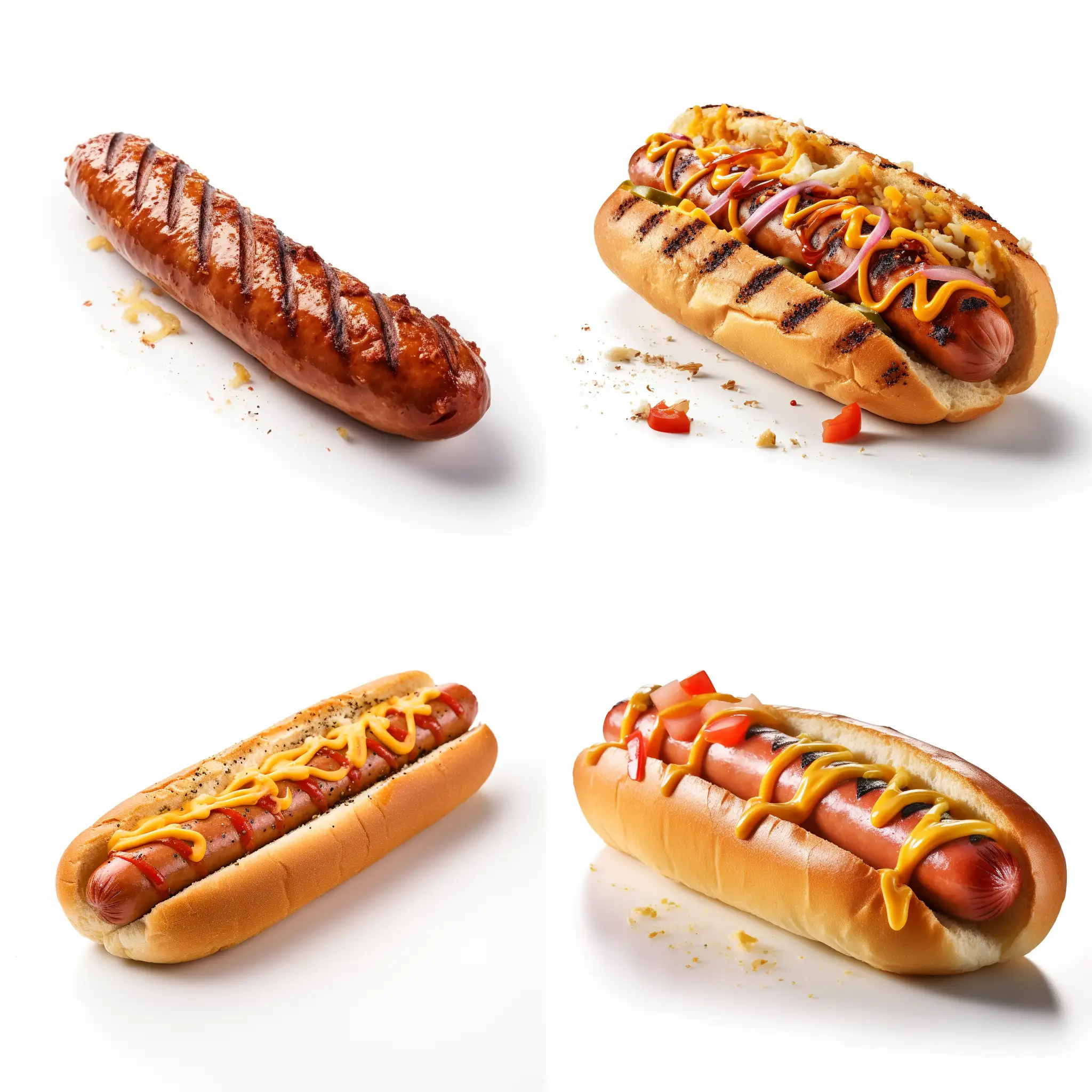 Succulent-Grilled-Hot-Dog-on-a-White-Background
