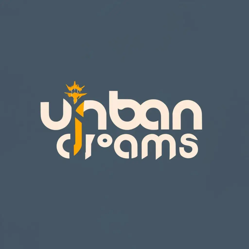 logo, Dream, home, property, development, real estate, with the text "Urban Dreams Real Estate", typography, be used in Real Estate industry