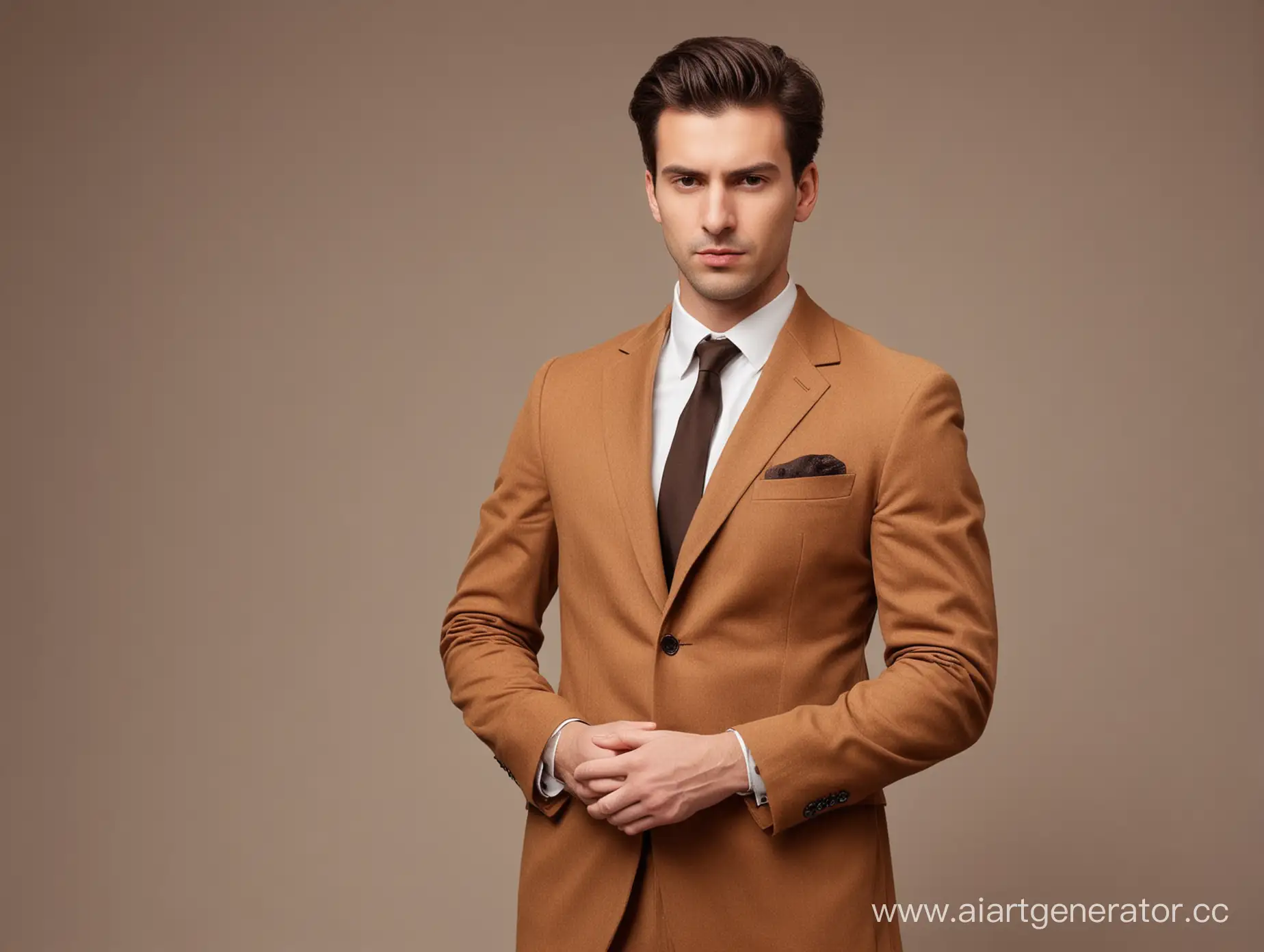 Contemplative-Man-in-Brown-Suit