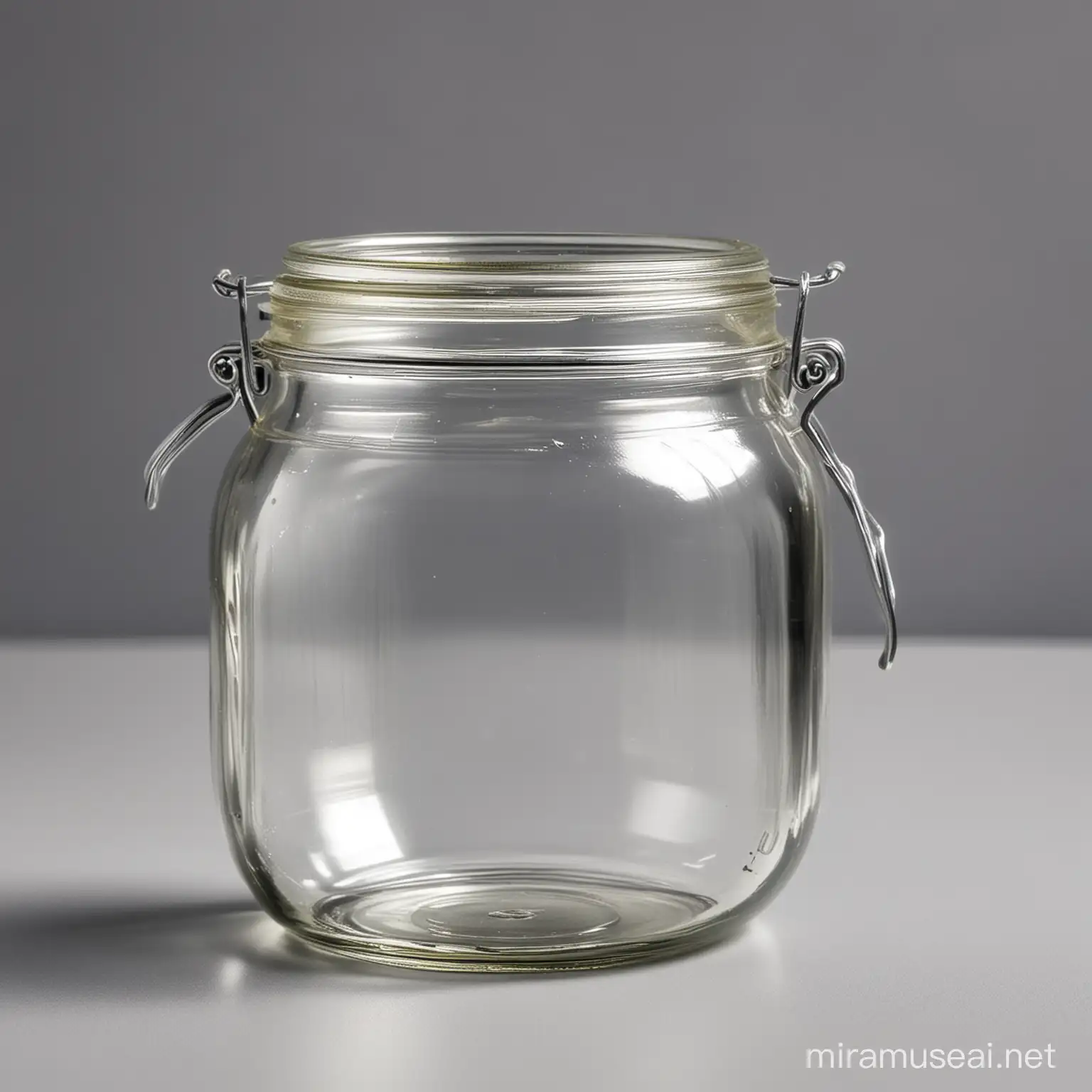 ApeCar Enclosed in Transparent Jar on Silver Background