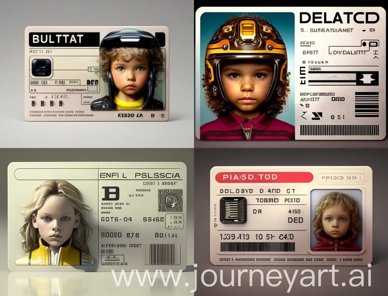 Futuristic-Child-Drivers-License-ID-on-Plastic-Card