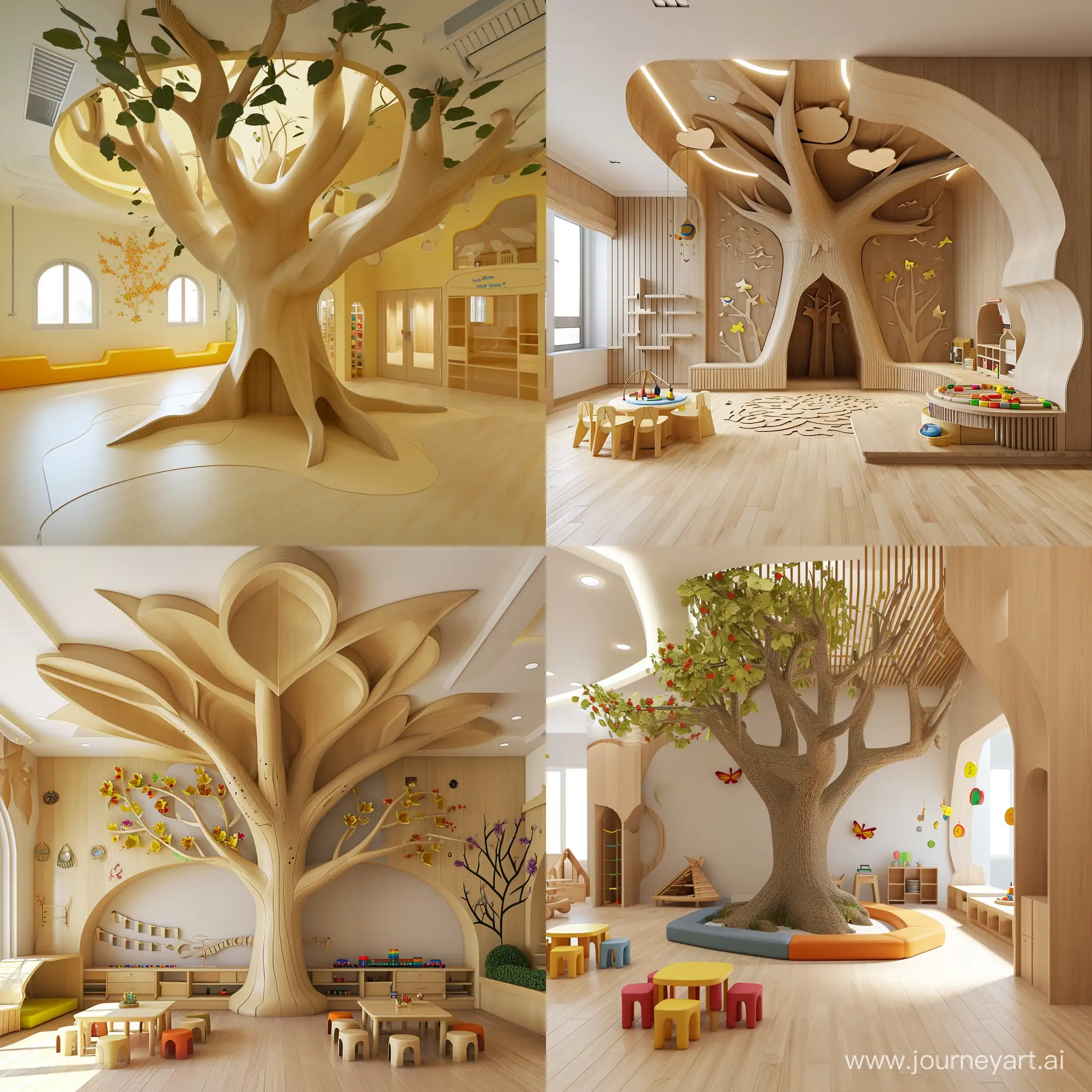 Parametric-Tree-in-Kindergarten-Interior