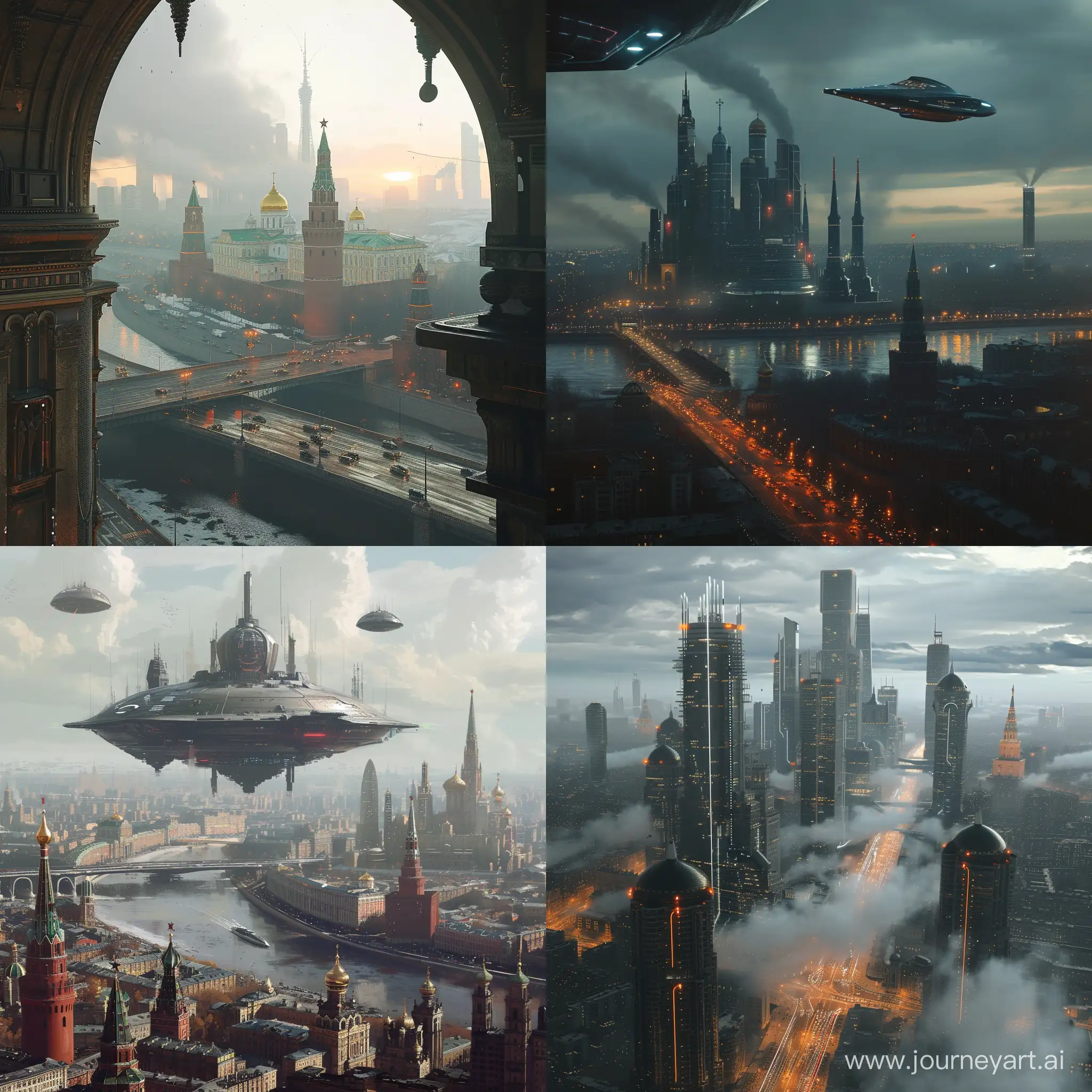 Futuristic Moscow:: sci-fi Moscow