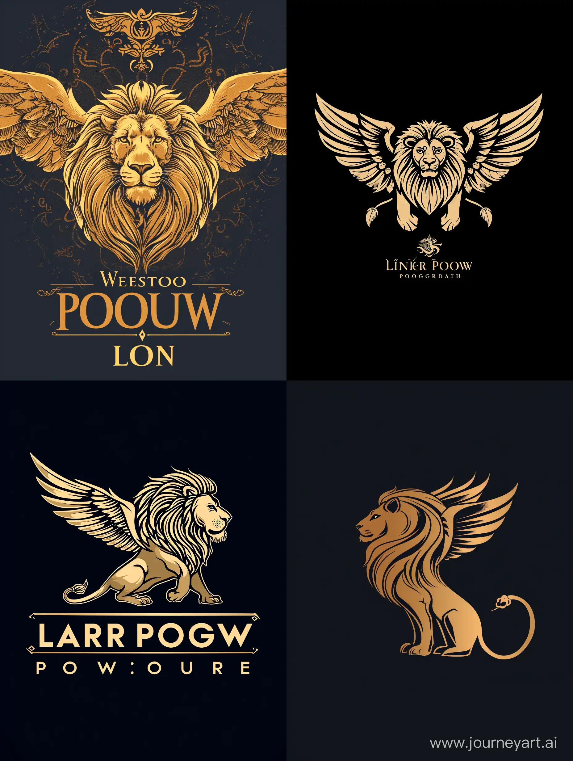 Persian-Power-Studio-Logo-Majestic-Winged-Lion-Emblem