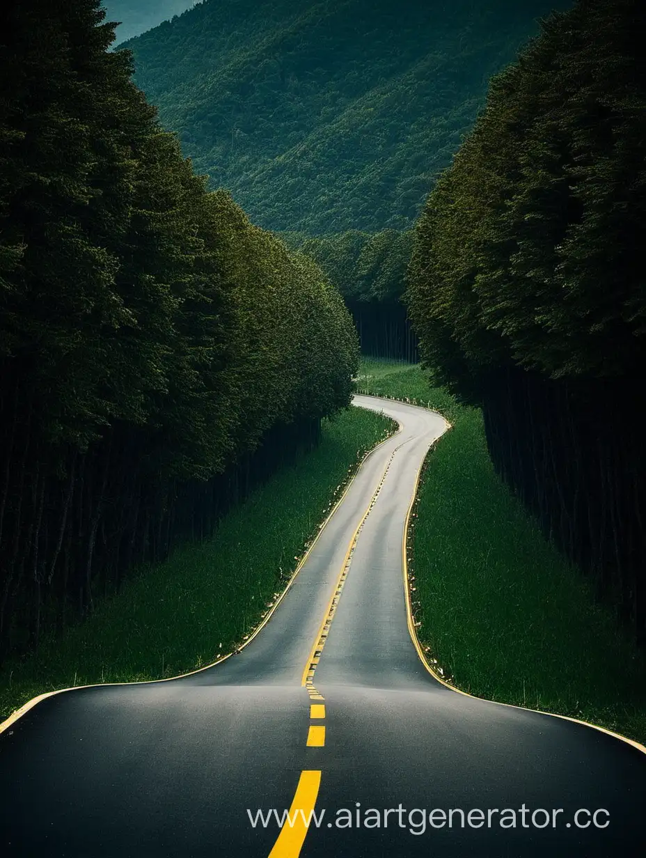 Scenic-Country-Roads-Surrounded-by-Lush-Nature