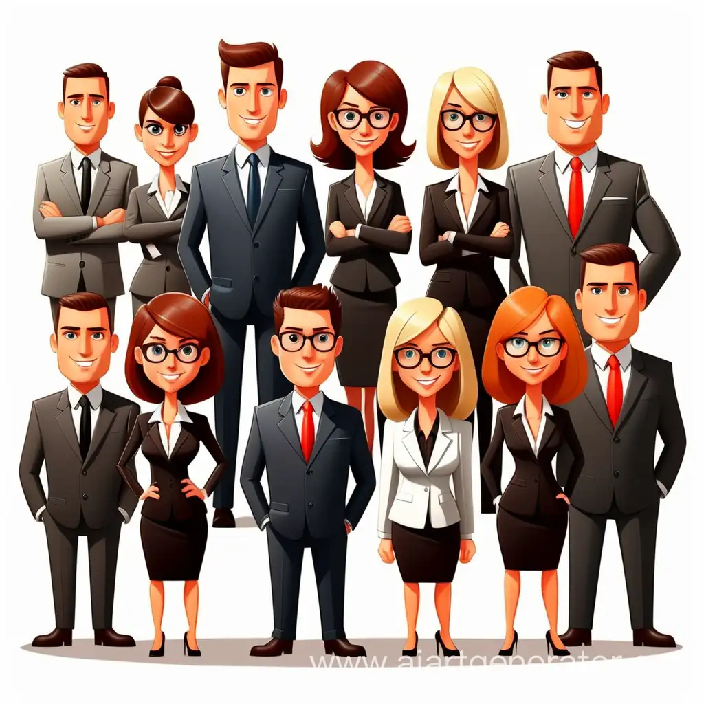 Corporate-Professionals-in-Cartoon-Style