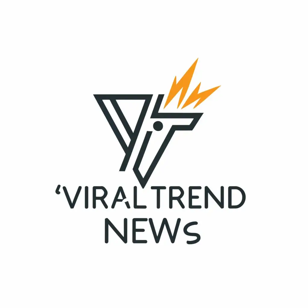 a logo design,with the text 'Viral Trend News', main symbol:Viral and trendy news,Moderate, clear and background remove watermark