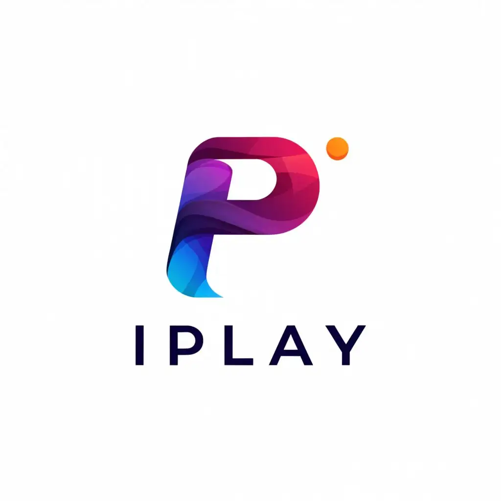 a logo design,with the text "iPlay", main symbol:iPlay 
punch
white background
,Moderate,be used in Technology industry,clear background