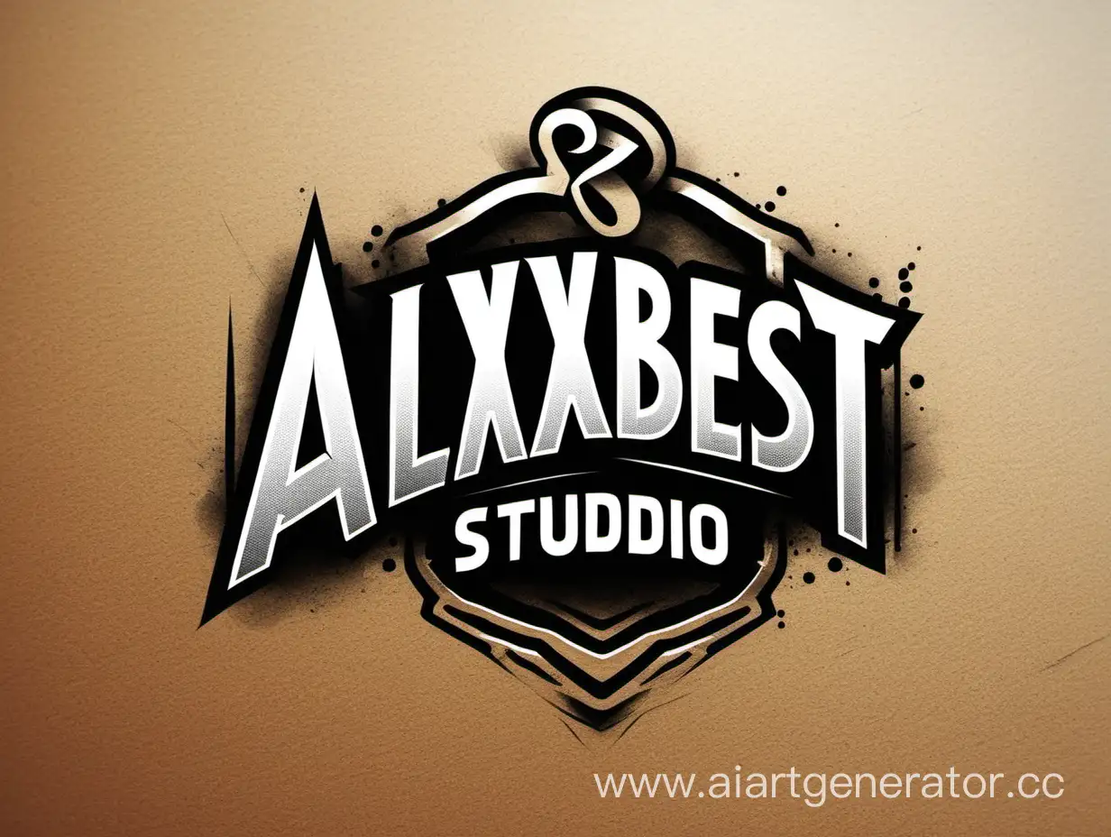 To draw the logo of the company "AlexBestStudio"