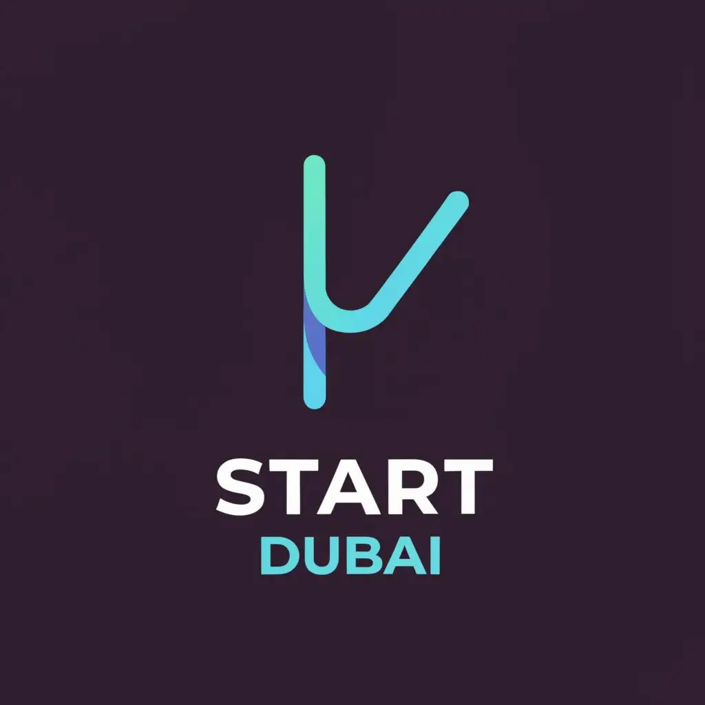 a logo design,with the text "Start Dubai", main symbol:tick,Minimalistic,be used in Internet industry,clear background