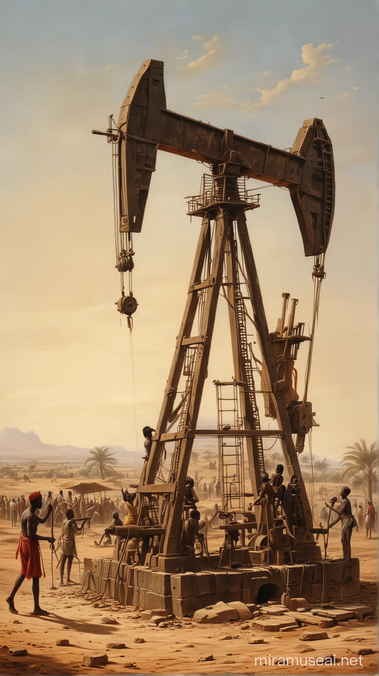 Oil well In ancient Africa 