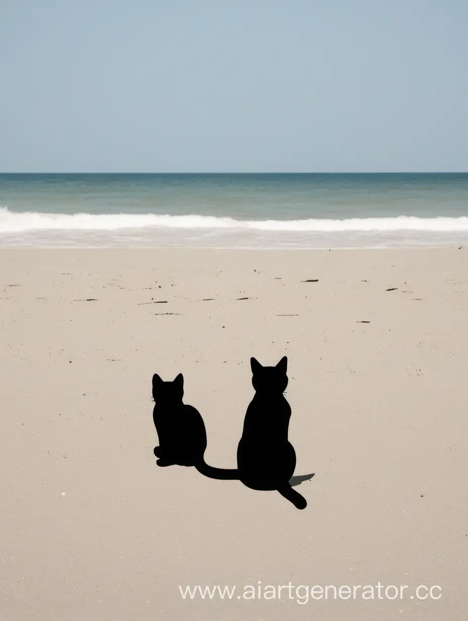 beach and cats
