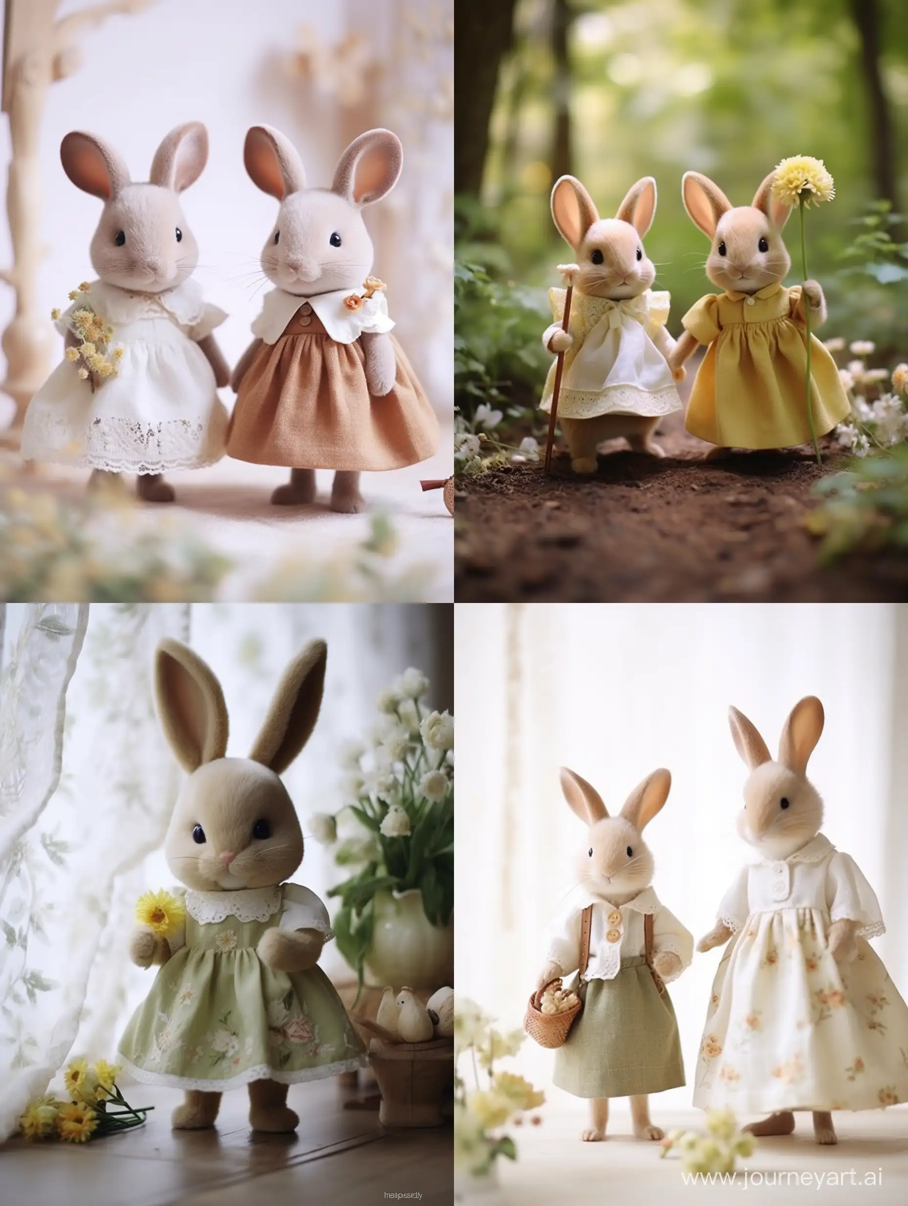 Enchanting-Fairy-Tale-Wool-Felted-Bunnies-in-a-Scandinavian-Nursery