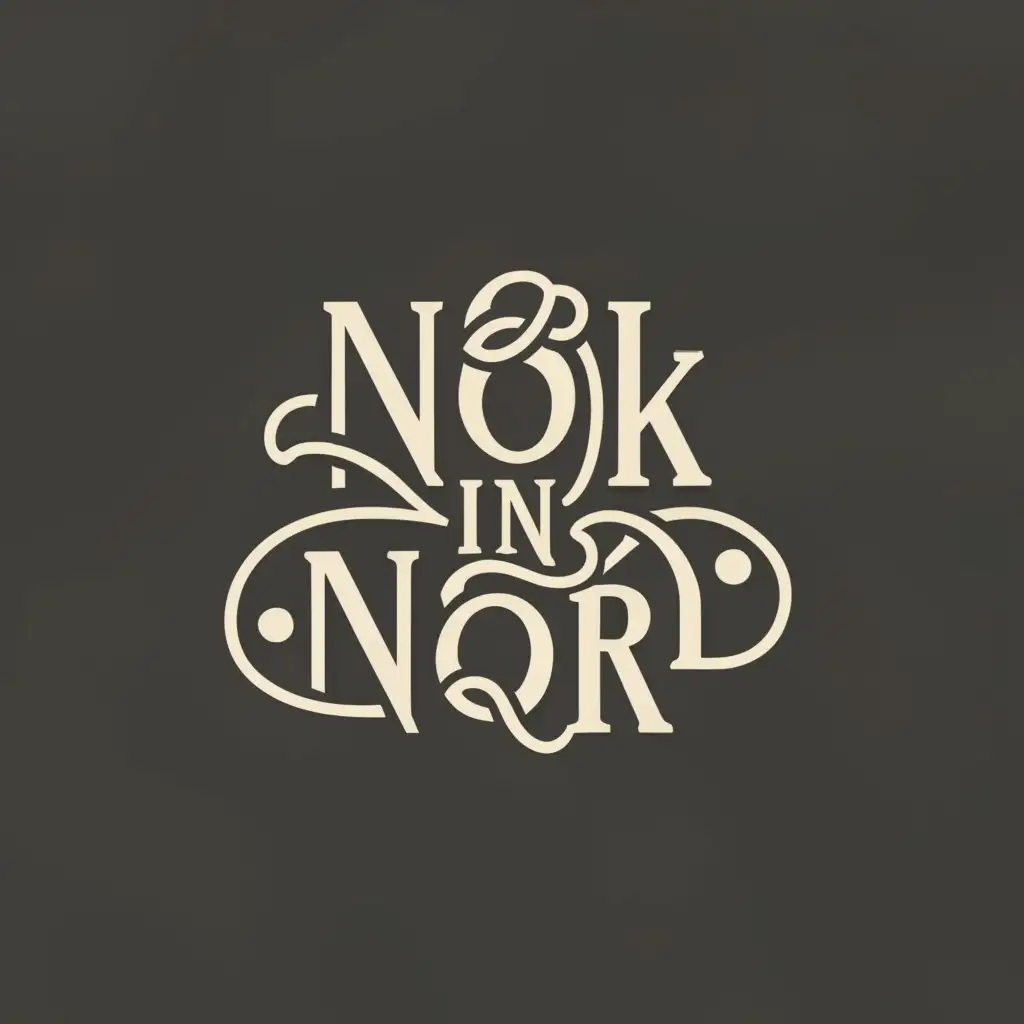 a logo design,with the text "Nook in Noord", main symbol:I’d like a clean logo with the name Nook in Noord on one side of the card. There will be more details and a qr code on the back. 
I’d like the text to look like strands of hair in grey scale.

Target Market(s)
upmarket mostly females cosy small unique salon, artists,

Industry/Entity Type
hairdressing

Logo styles of interest
Wordmark Logo
Word or name based logo (text only)

Font styles to use
Decorative

Requirements
Must have
hair like strands as font. fonts with a sort ball at the start of the letter like the root of a hair would be nice (see the image attached OLGA),Minimalistic,clear background