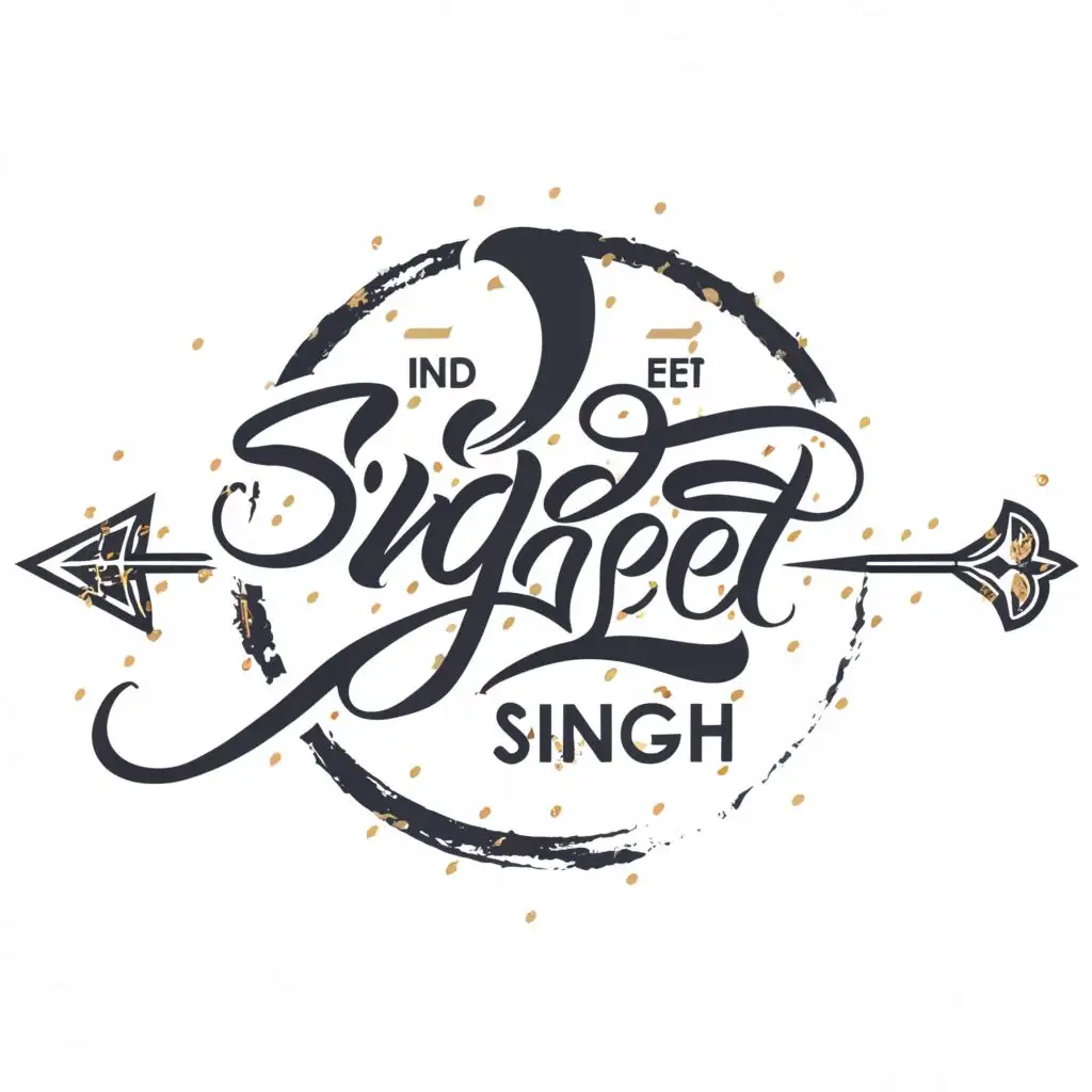 logo, IS, with the text "Indrajeet Singh", typography, be used in Religious industry