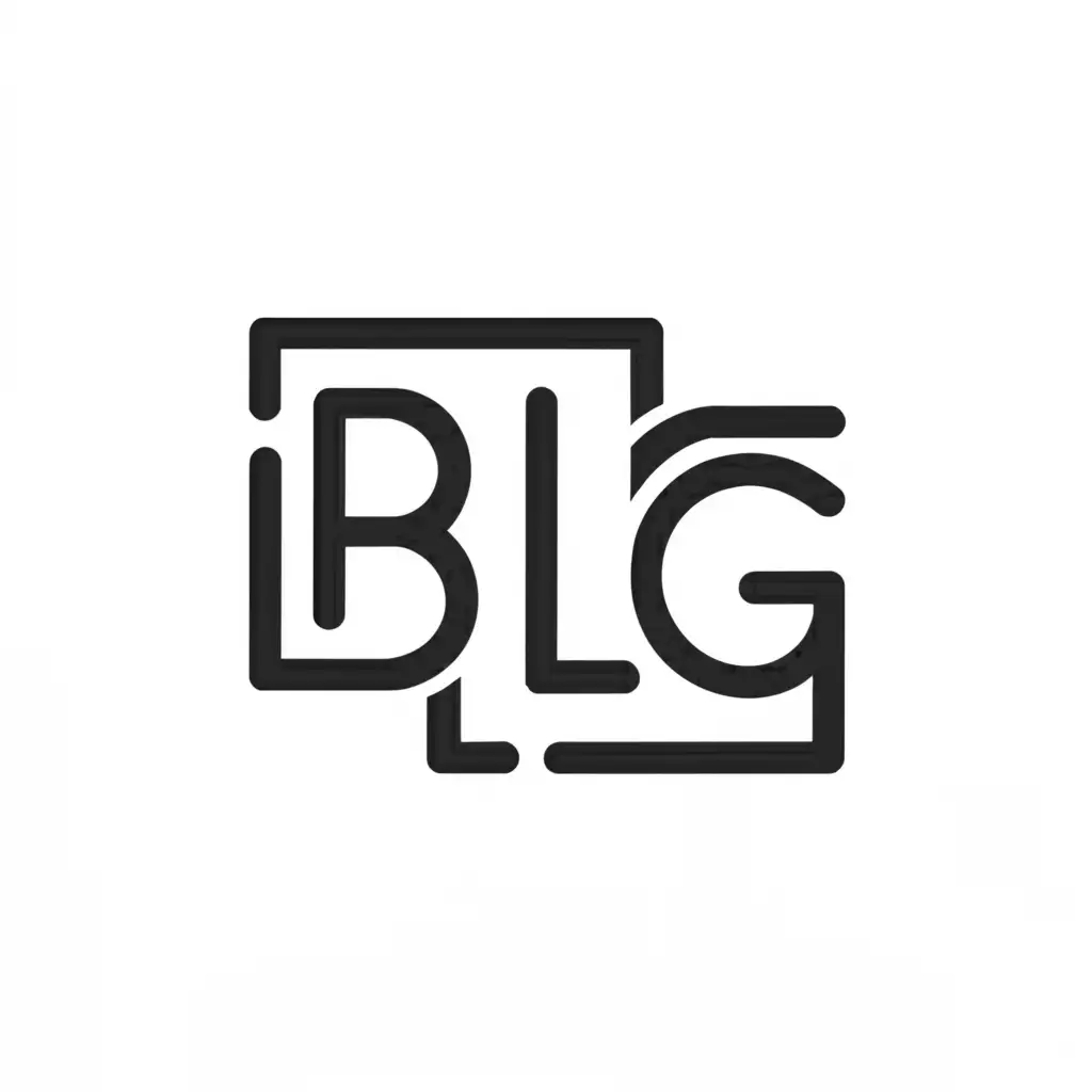 a logo design,with the text "BLG", main symbol:BLG,Minimalistic,be used in Travel industry,clear background
