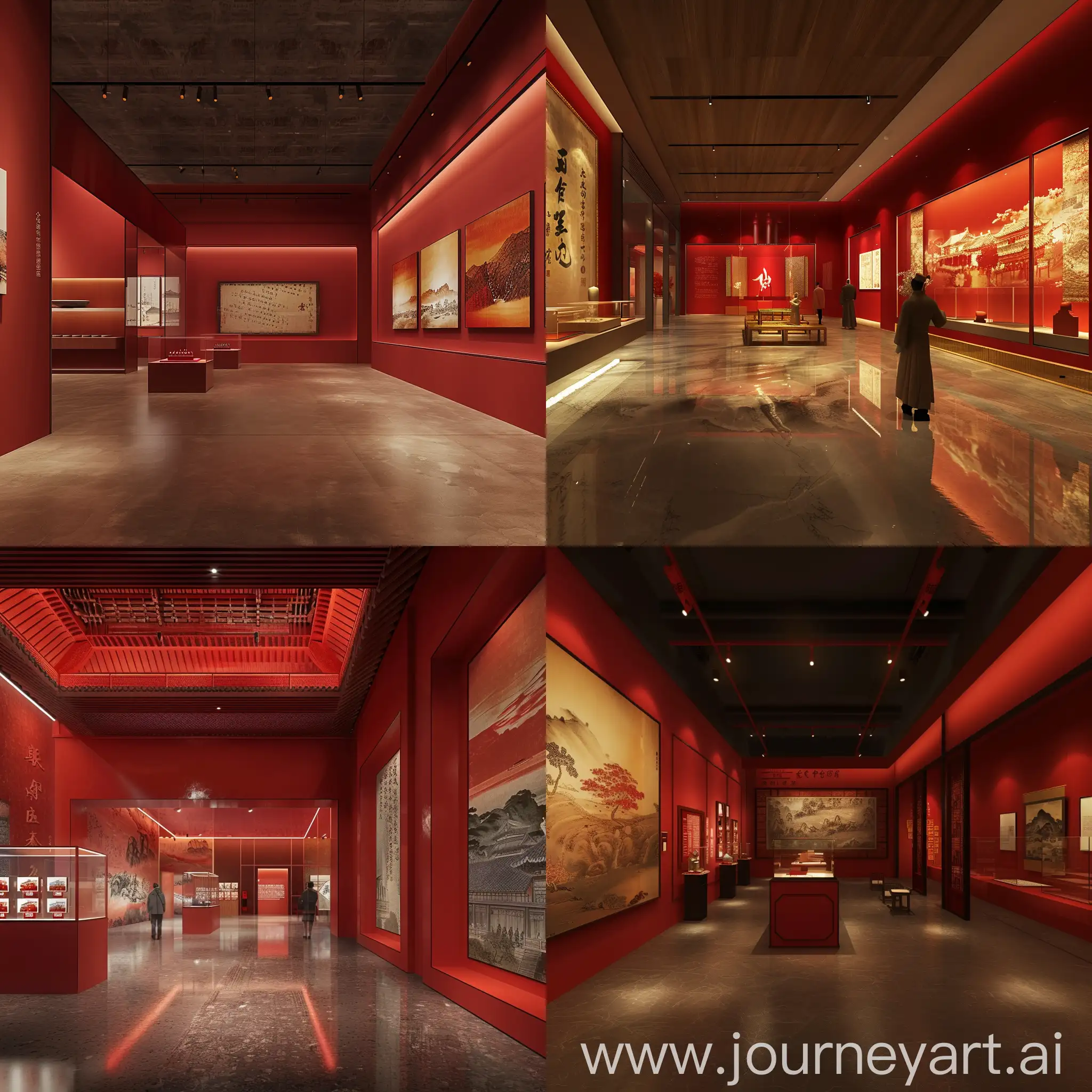 Nanan-Regional-Culture-Exhibition-Hall-Red-Historical-Theme-with-Ancient-Chinese-Art