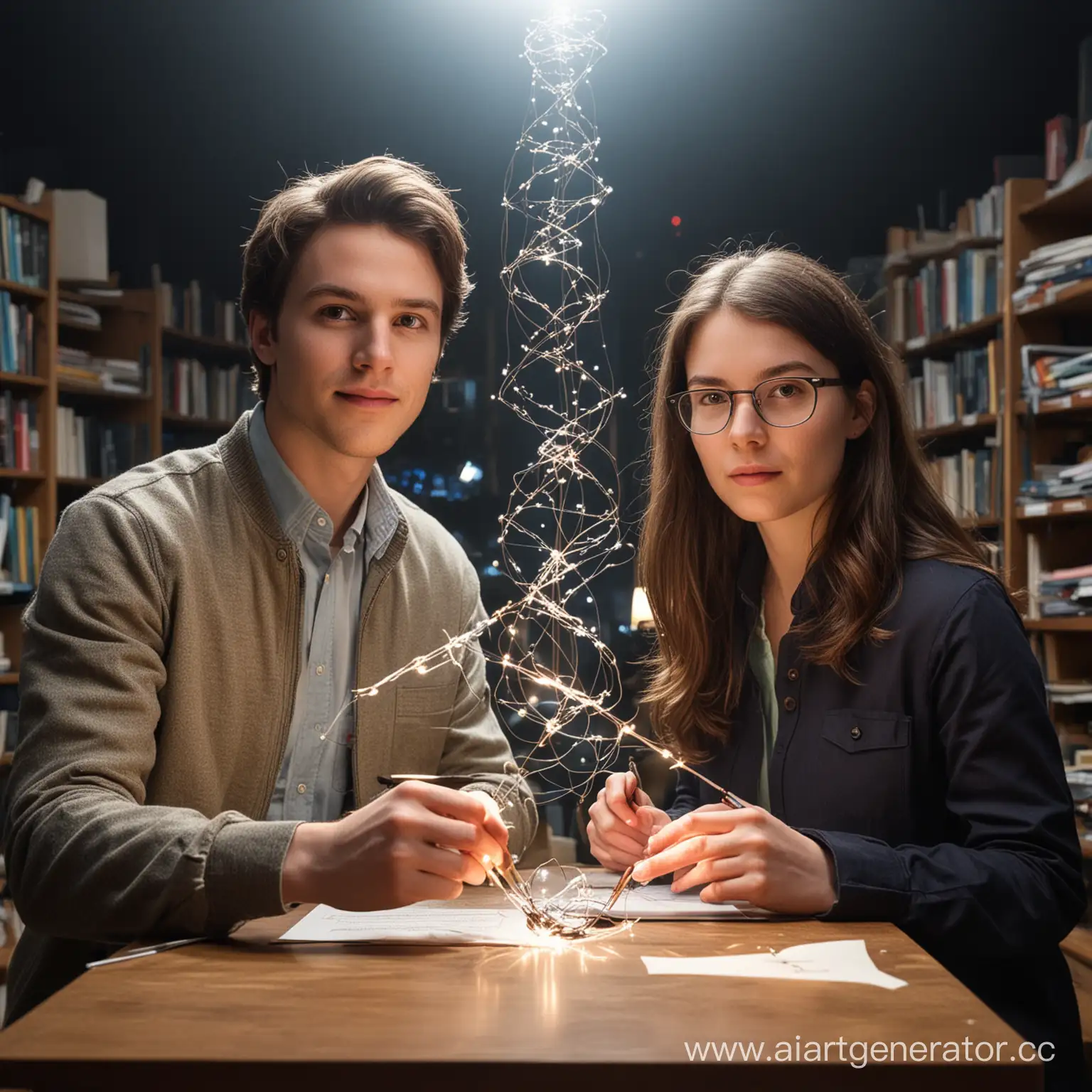 Эмили и Дэвид работают над революционным проектом по изучению квантового времени, пытаясь разгадать его тайны и возможности.
