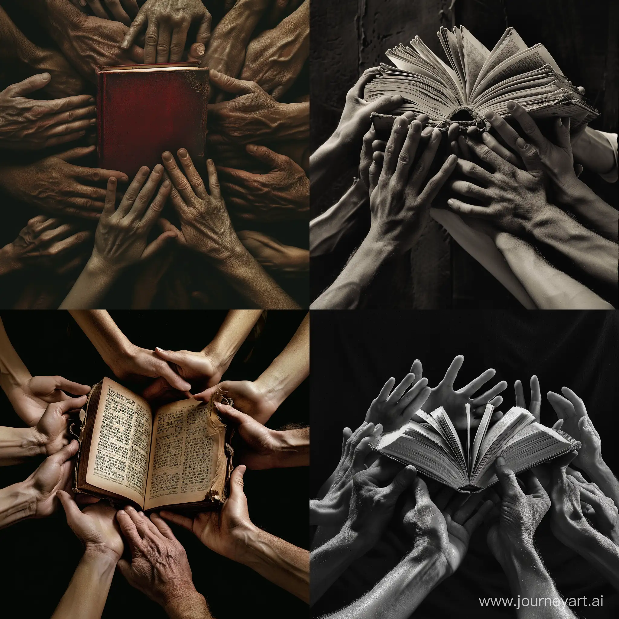 The hands of many people have taken the book
