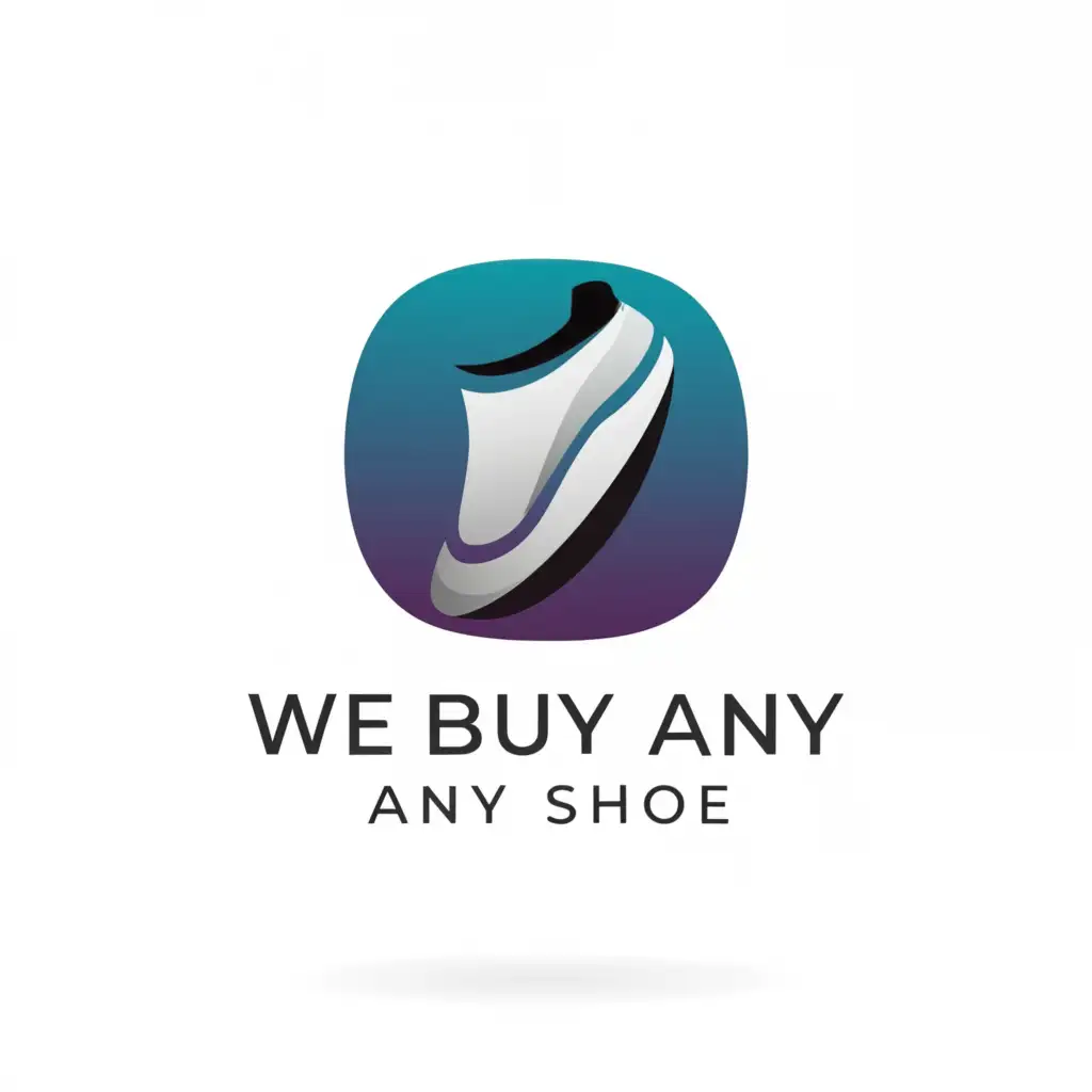 a logo design,with the text 
"We Buy Any Shoe", main symbol:in the shape of an app,Minimalistic,be used in Retail industry,clear background
