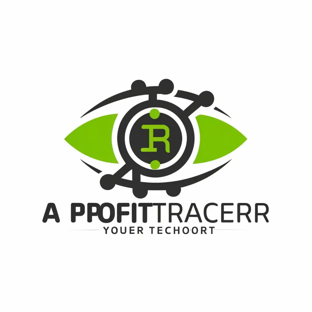 a logo design, with the text "A profit tracker", main symbol: a logo design, with the text "CriptObserver", main symbol: Mix of an eye and technology, Moderate, to be used in Technology industry, clear background and use a combination of green and black as main colors; Logo is "A profit tracker", Moderate, to be used in Technology industry, clear background