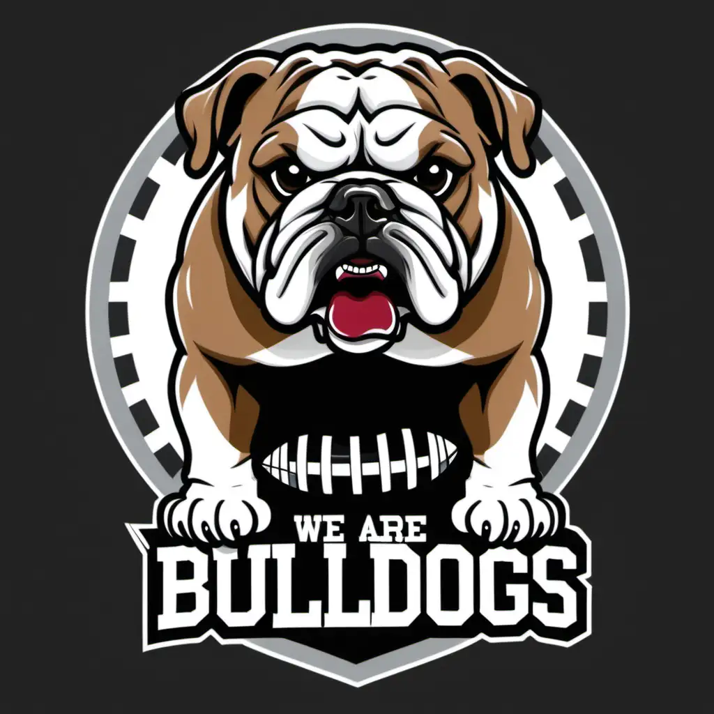 WE ,ARE, BULLDOGS, Football, transparent background