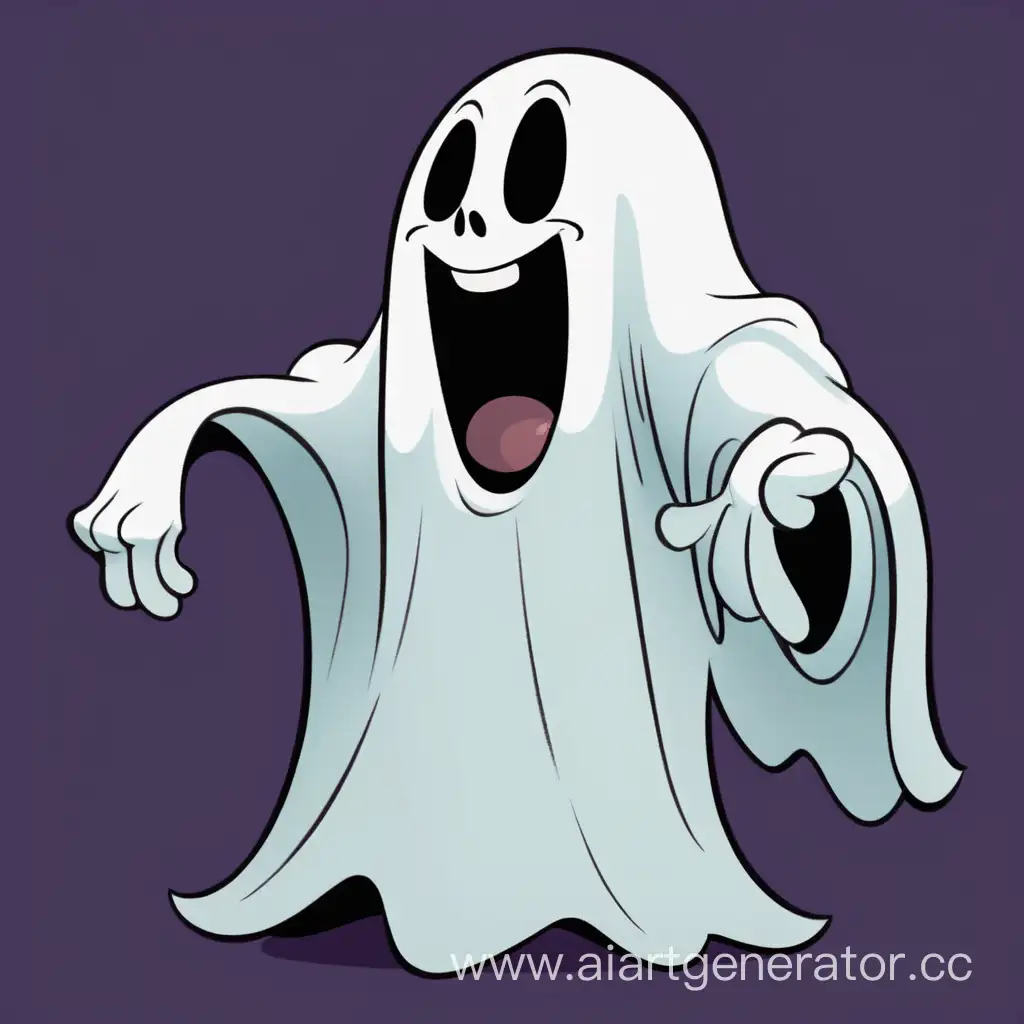 Ghost from cartoon 