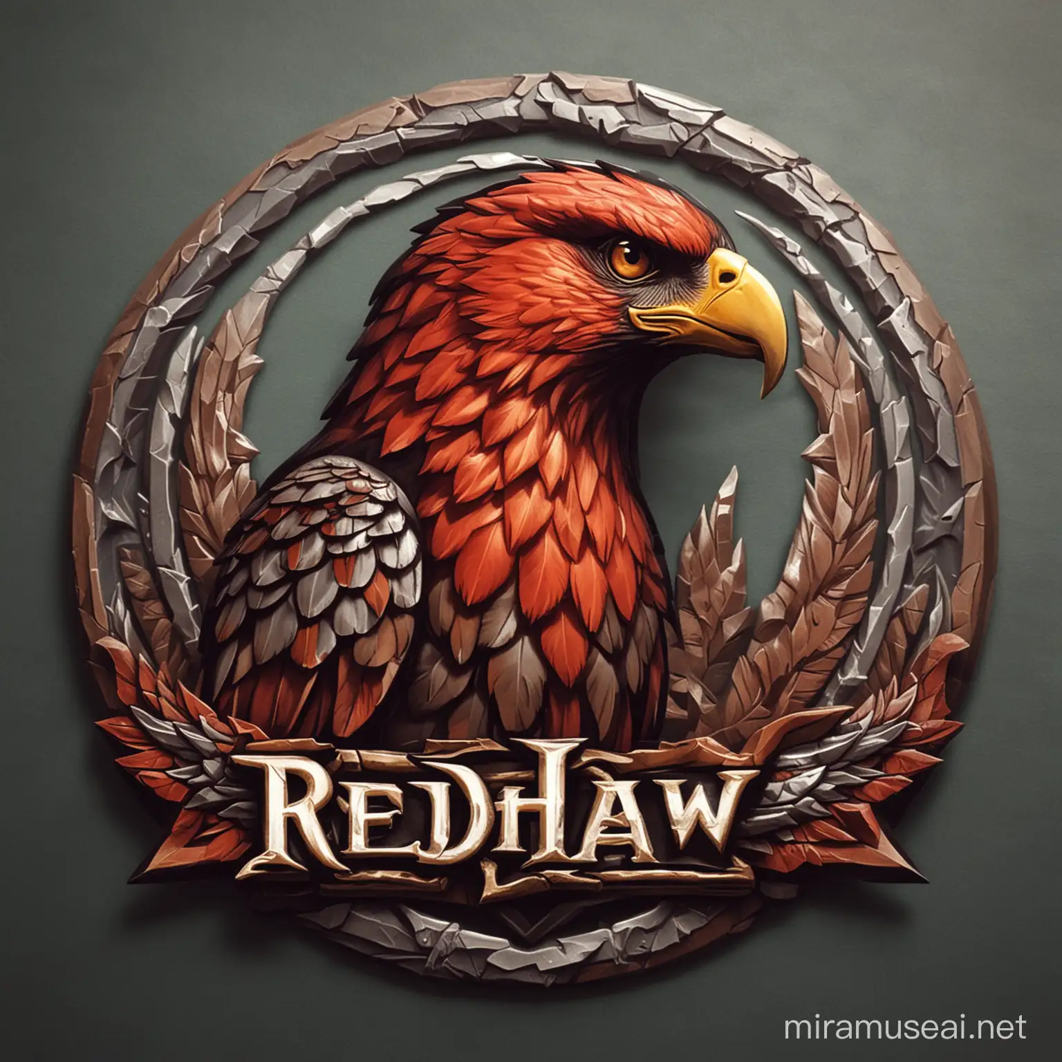 Dungeons and Dragons Redhawk Logo Design