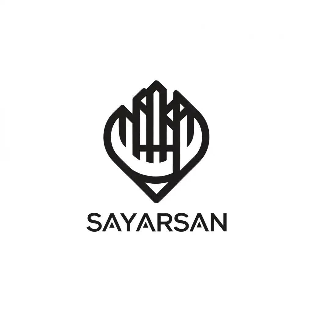 a logo design,with the text "SAYARSAN", main symbol:Tabriz,Moderate,be used in Internet industry,clear background
