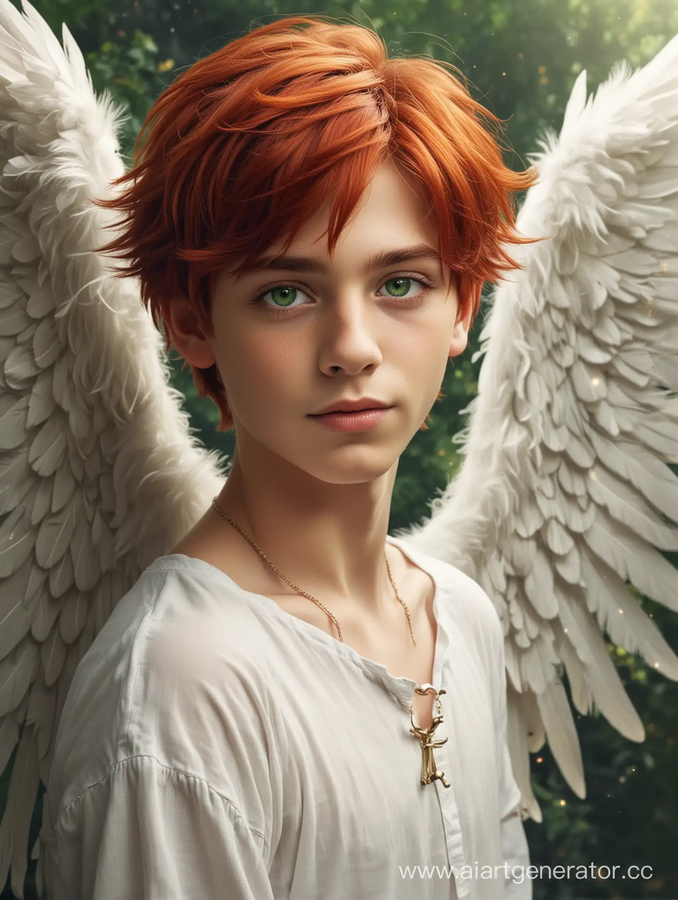 Magical-Creature-Boy-with-Green-Eyes-and-Angelic-Wings-in-Fairy-Tale-Setting