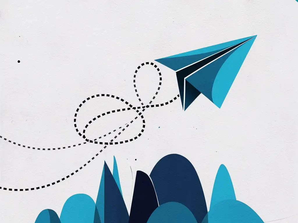 Minimalistic-Paper-Airplane-Flying-from-Telegram-Logo