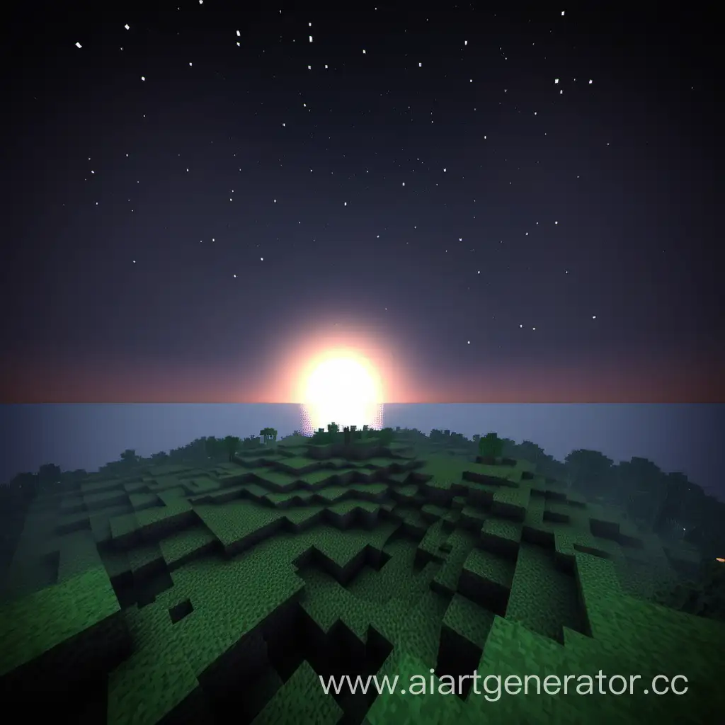 Mystical-Minecraft-Landscape-with-Ambient-Lighting-for-Atmospheric-YouTube-Channel