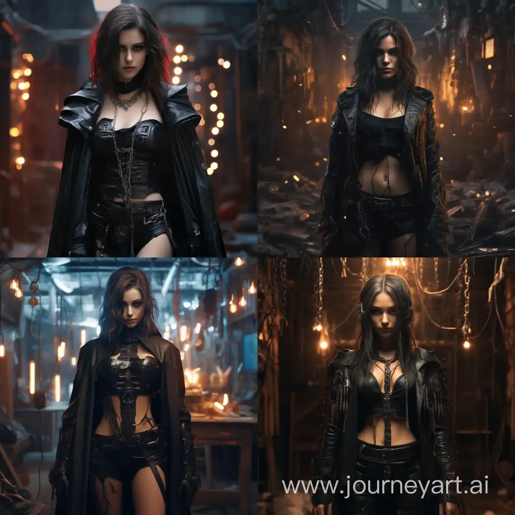 Futuristic-Cyberpunk-Woman-20YearOld-with-Brown-Hair-Implants-and-Stylish-Black-Cloak