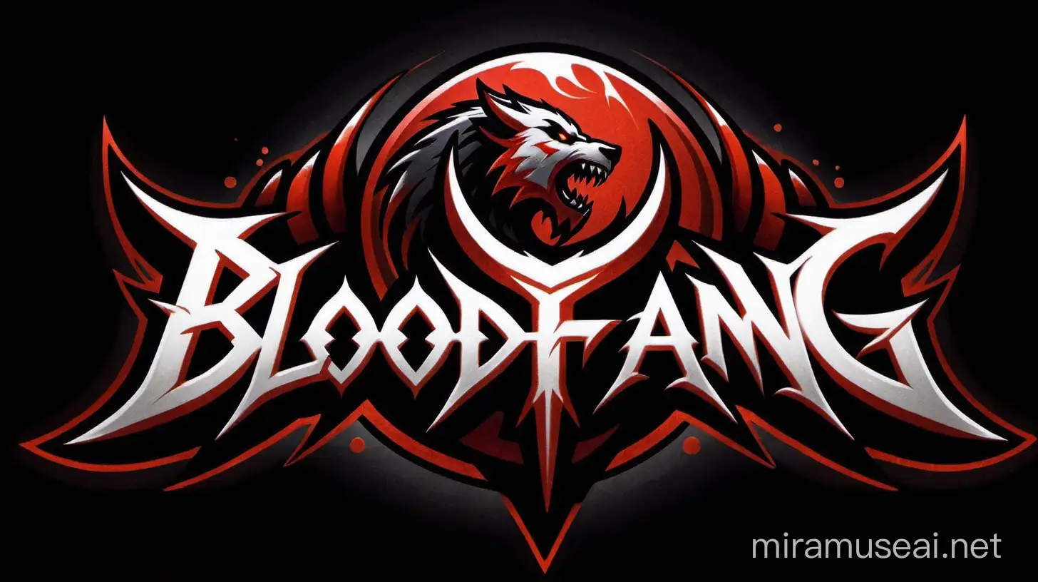 bloodfang, red, white, black, logo