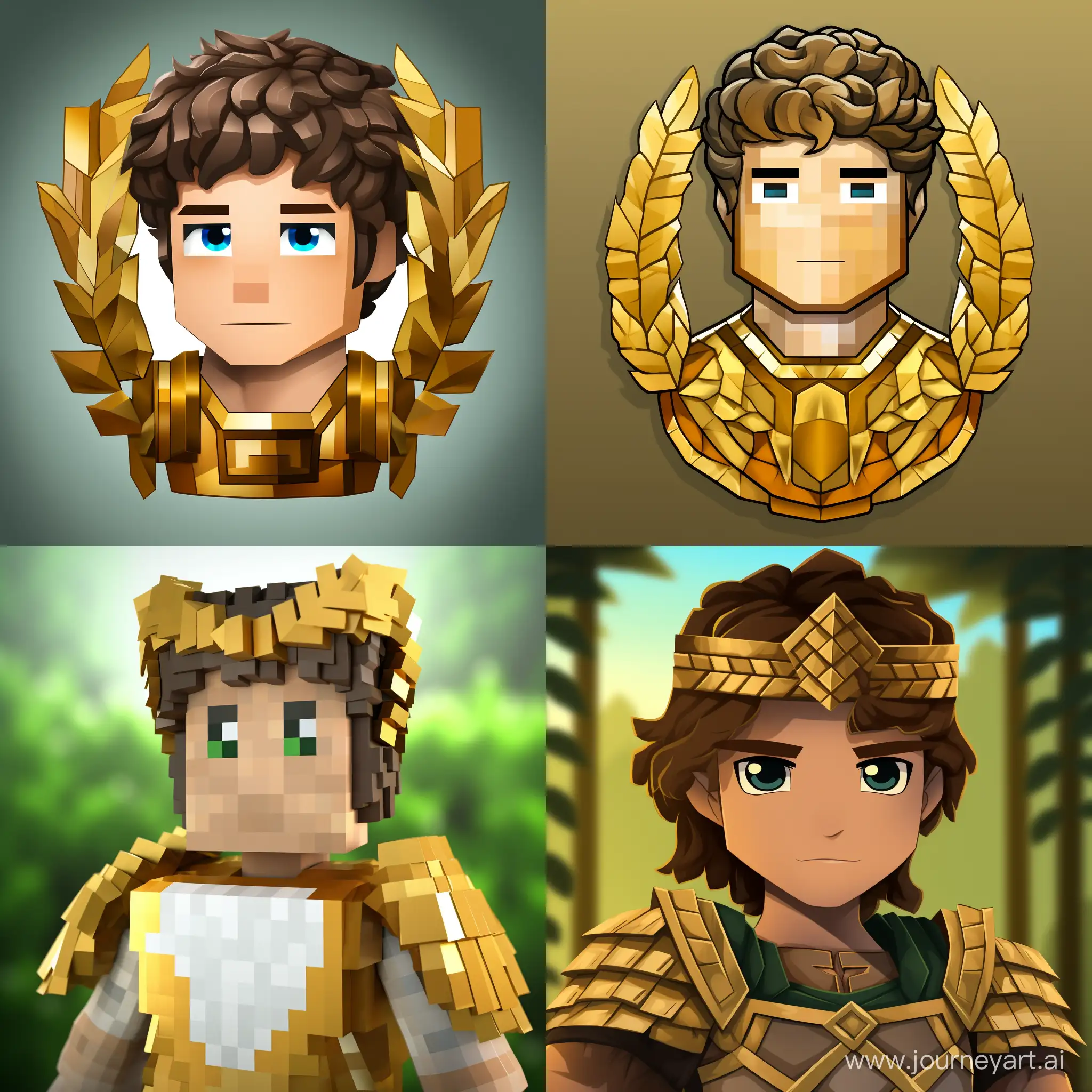 Minecraft-Character-with-Golden-Laurel-Wreath