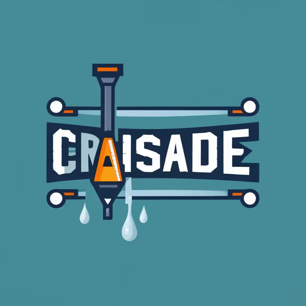 LOGO-Design-for-Crusade-Construction-DiamondTipped-Precision-with-Typography-Elegance