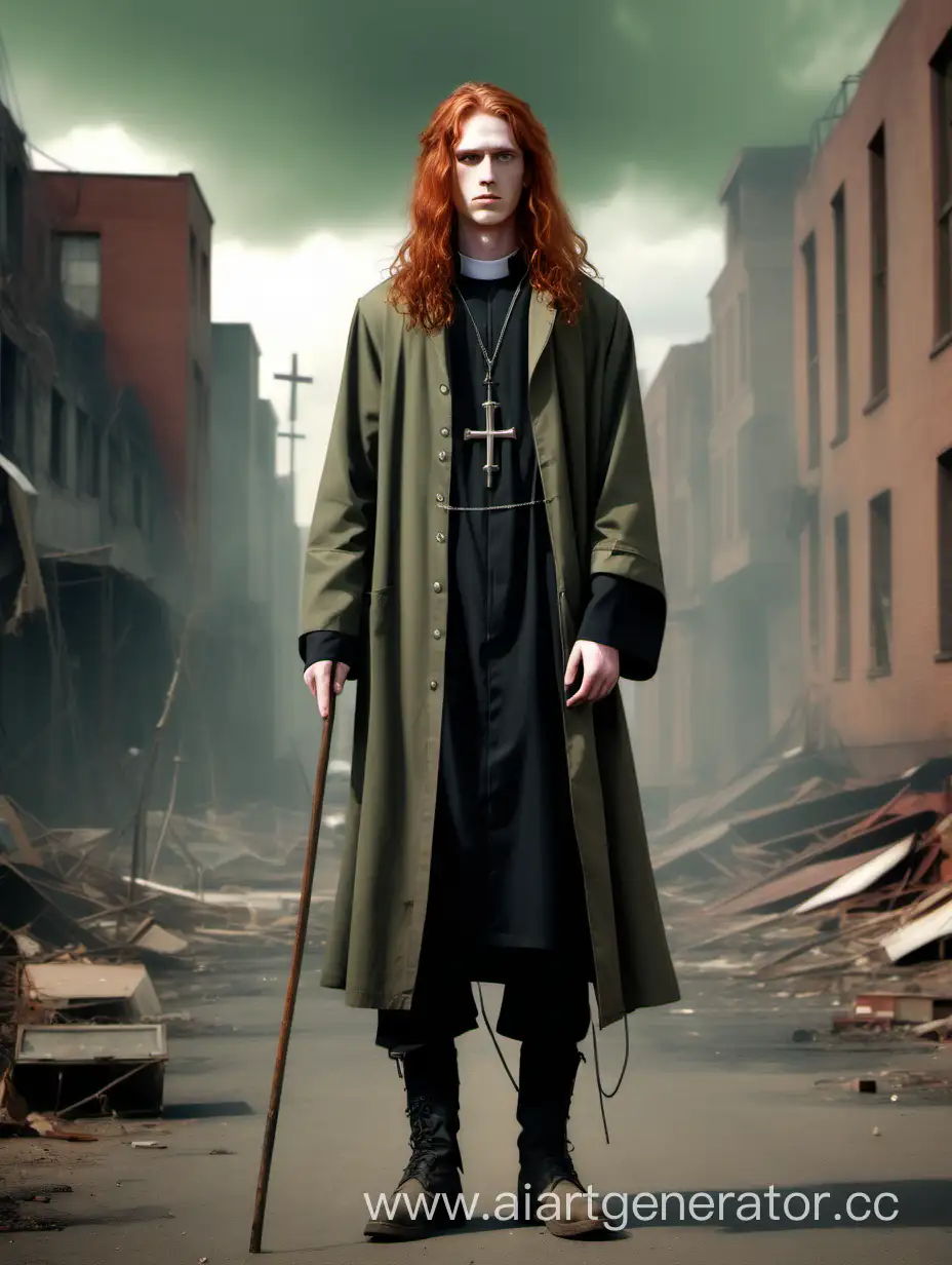 PostApocalyptic-Priest-with-Long-Red-Hair-and-Cane