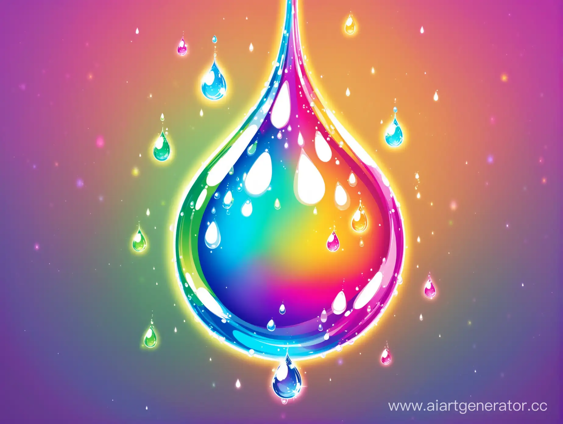 Vibrant-Abstract-Drops-Splashing-in-Joyful-Colorful-Dance