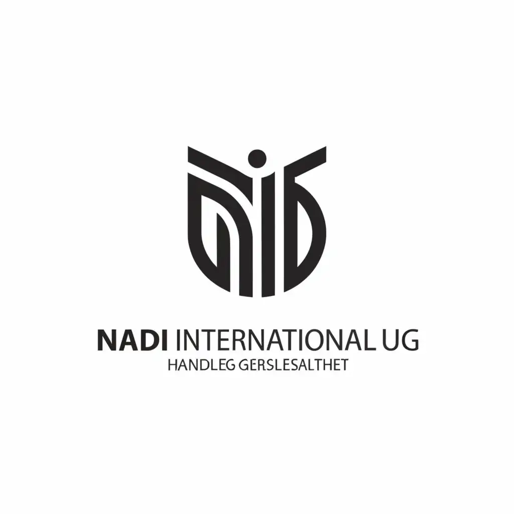 a logo design, with the text Nadi International UG Handelsgesellschaft, main symbol:NI, Moderate, be used in other industry, clear background